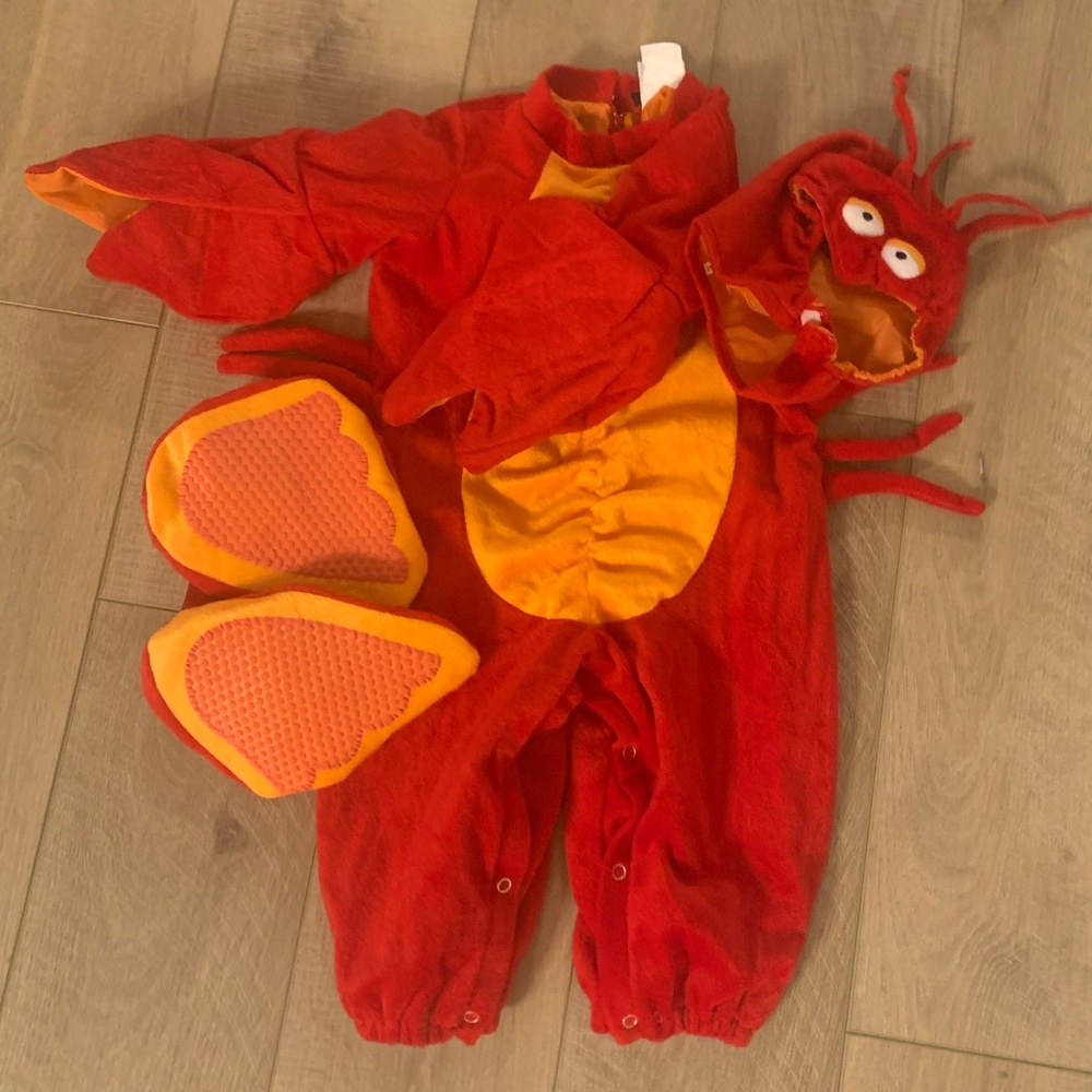 Toddler lobster or Sebastian costume